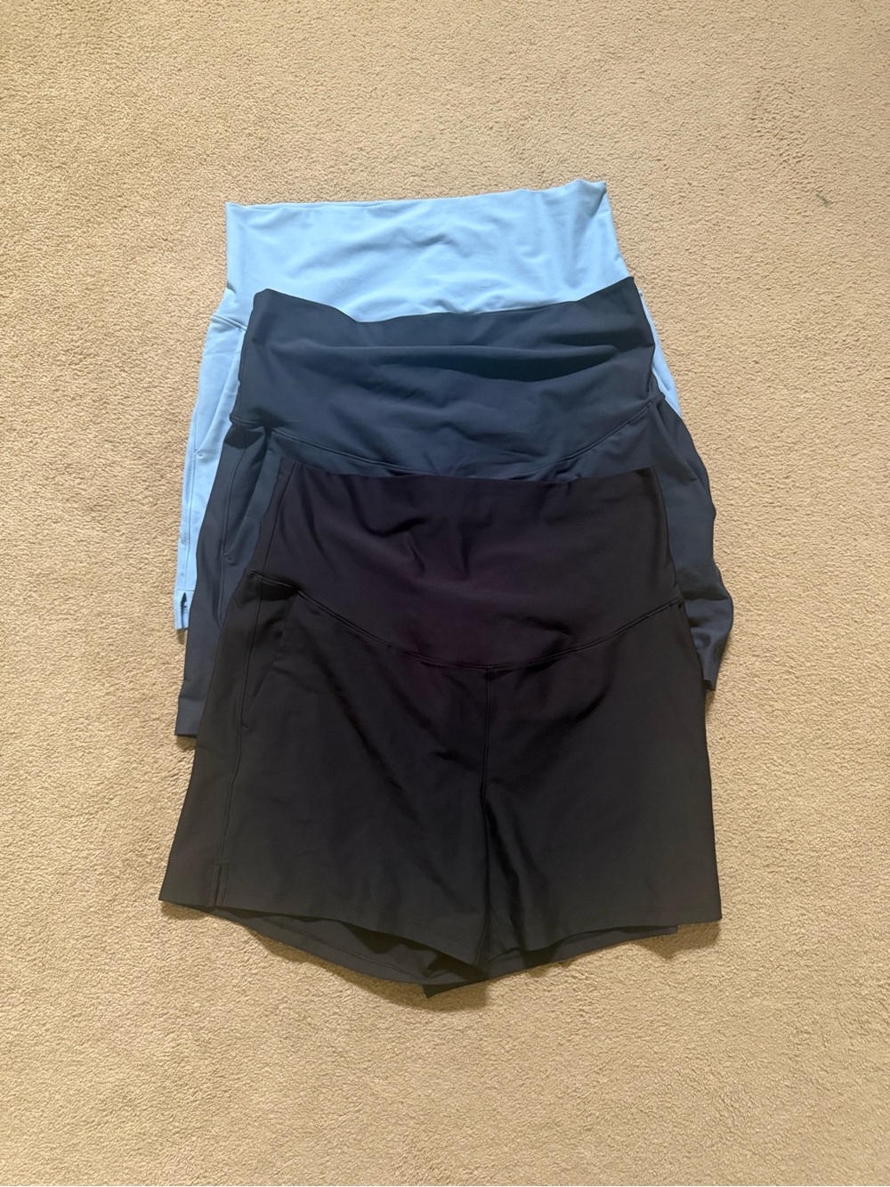3-pack bundle - Old in Navy Maternity Rollover-Waist PowerSoft Shorts - Size M